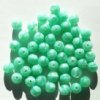 25 8mm Satin Light Green Round Glass Beads